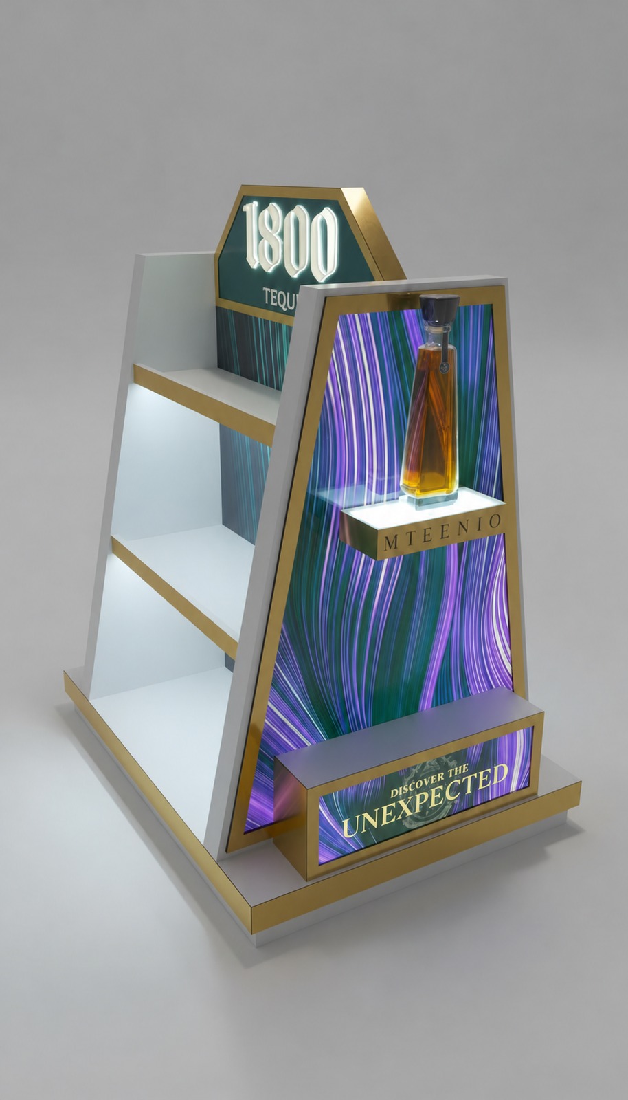 1800 Tequila — Illuminated bottle display