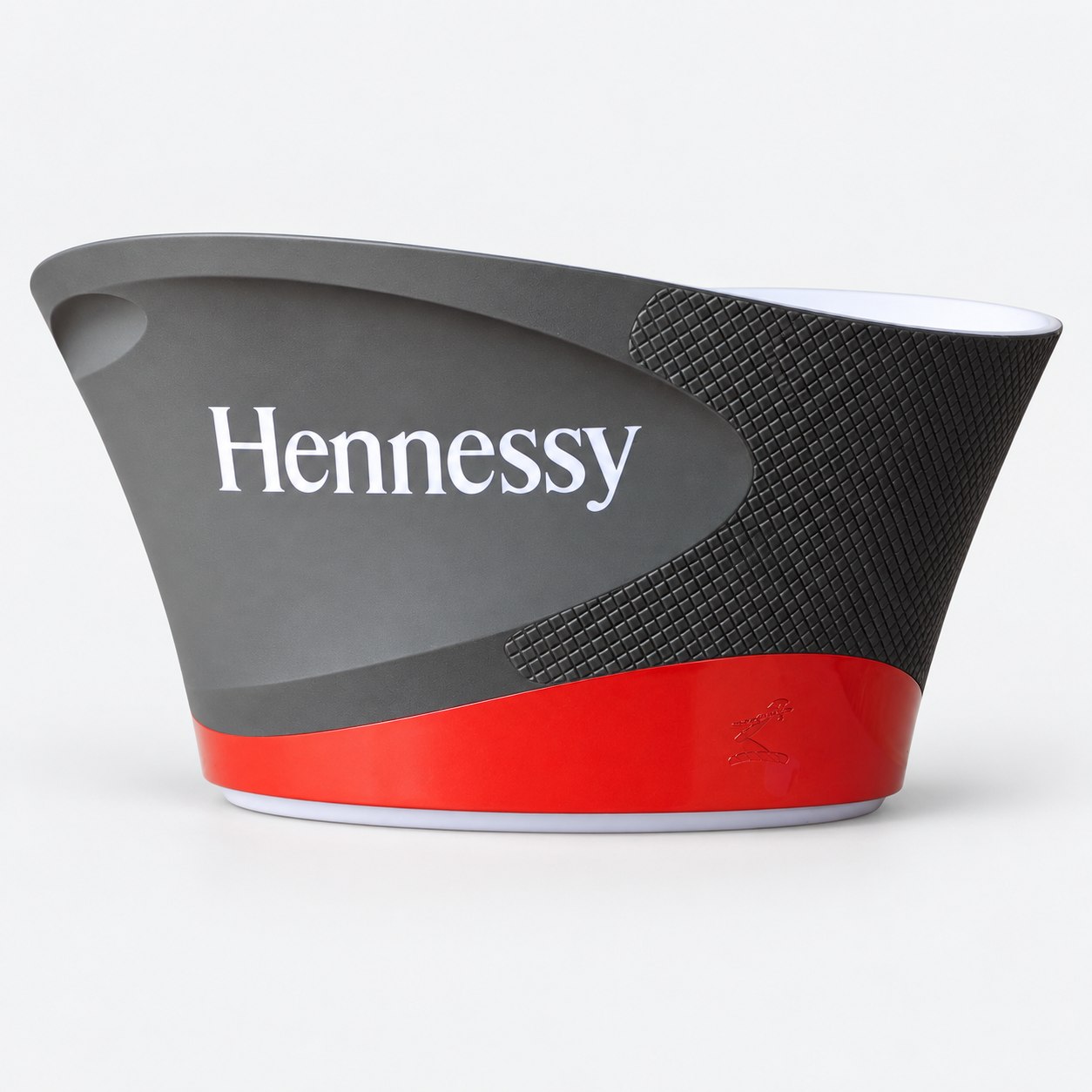 Hennessy — Black ice bucket with red base