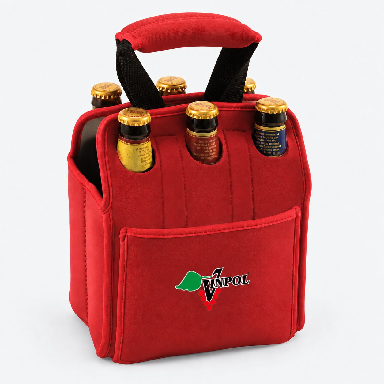 Red six bottle carrier — Bags, Boxes & Carriers