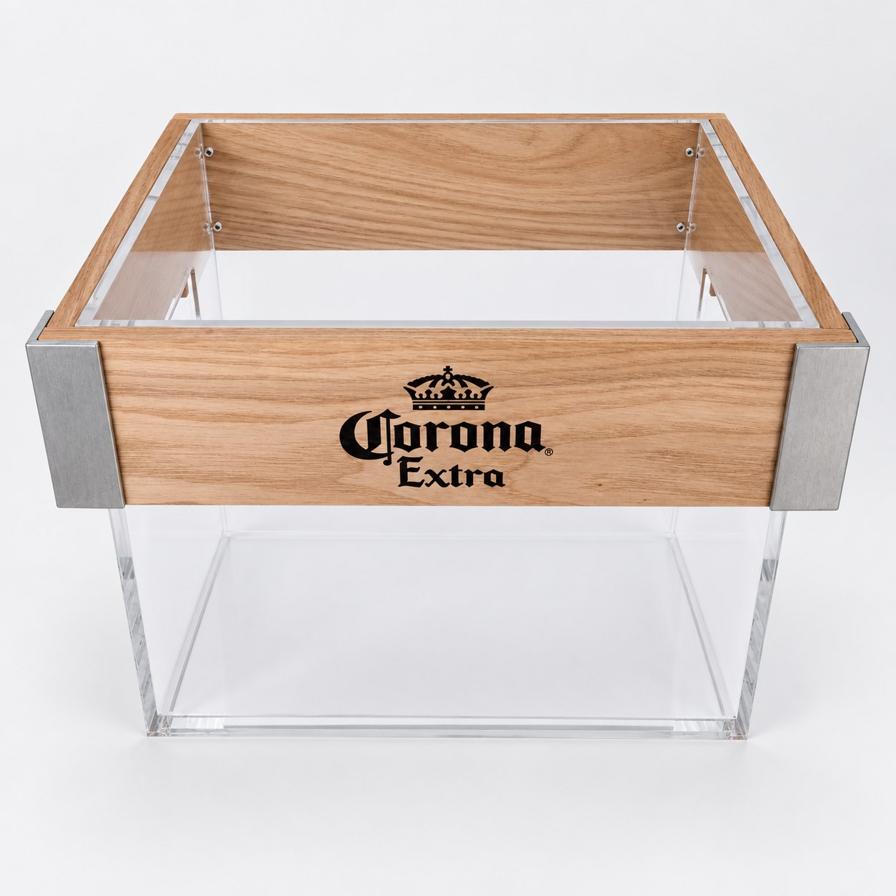 Corona Extra wood acrylic box — Ice Buckets & Coolers