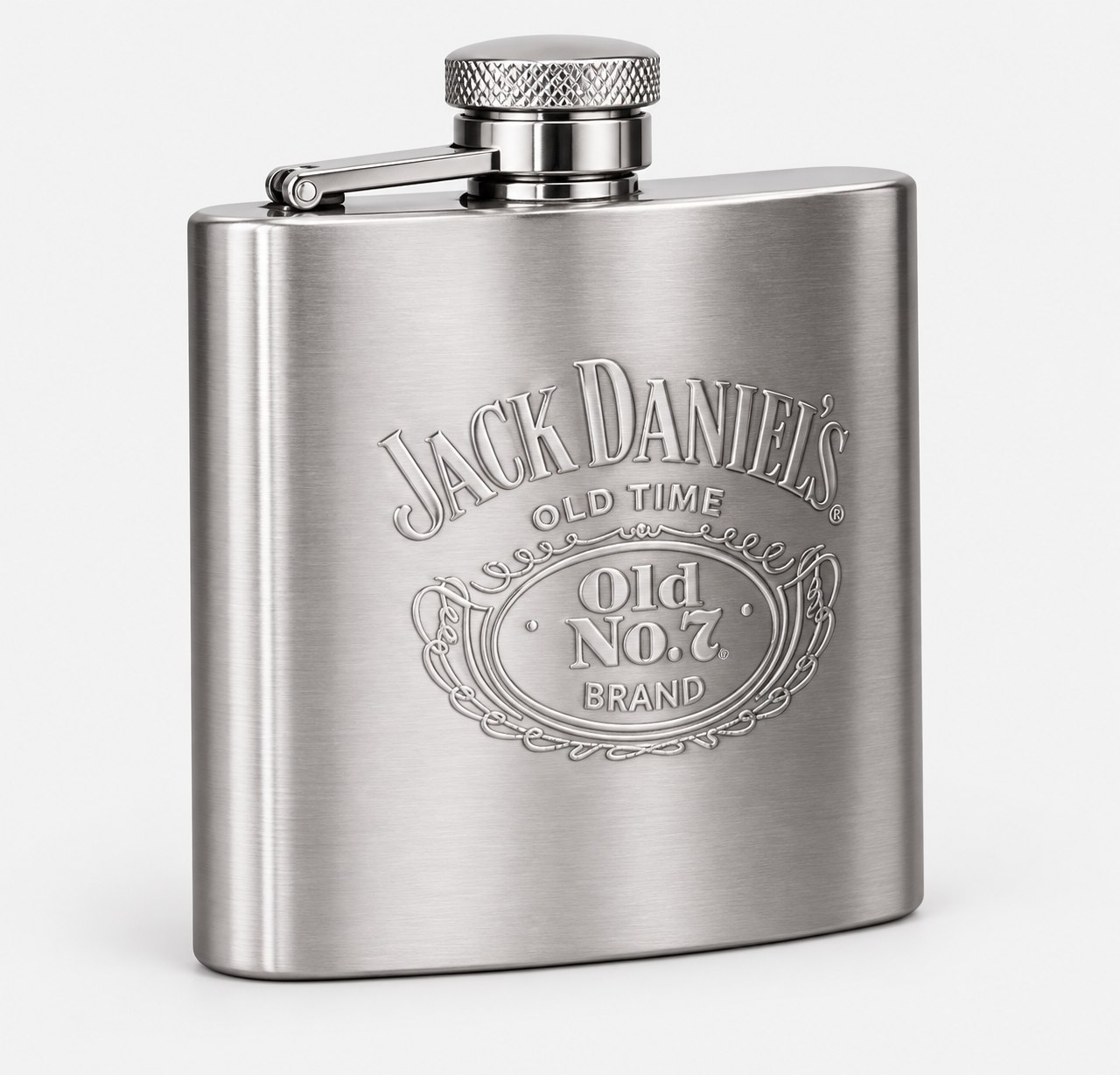 Jack Daniel’s steel hip flask — Bar Tools & Accessories