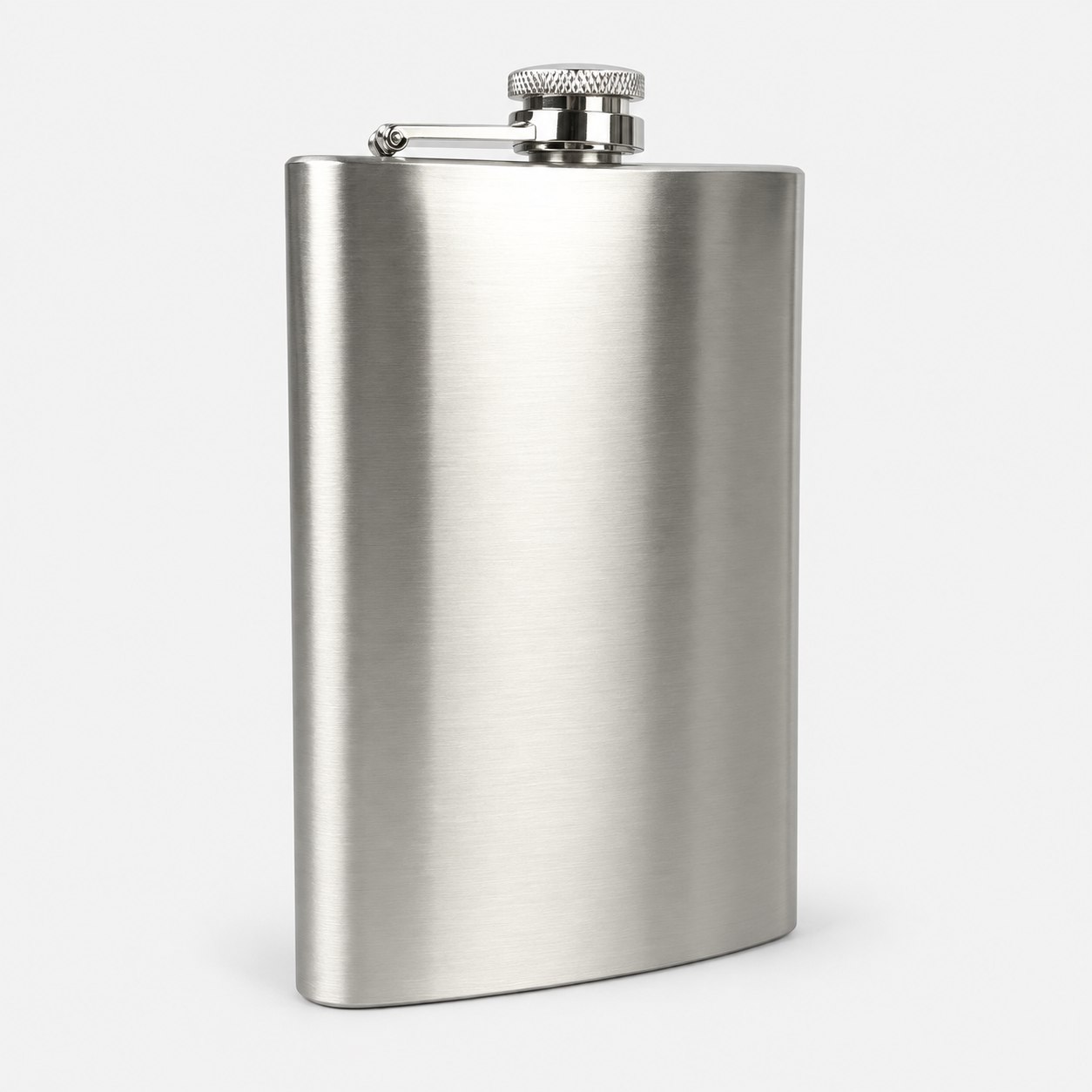 Plain steel hip flask large — Bar Tools & Accessories