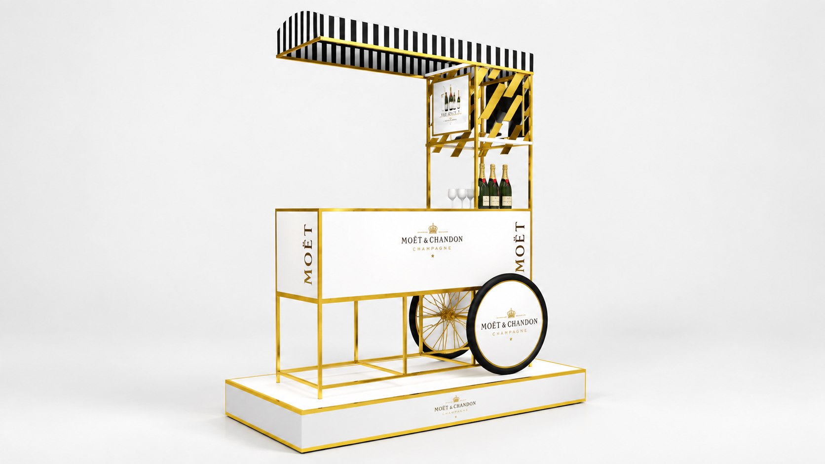 Moët Chandon promotional cart — Bottle Displays & Presenters