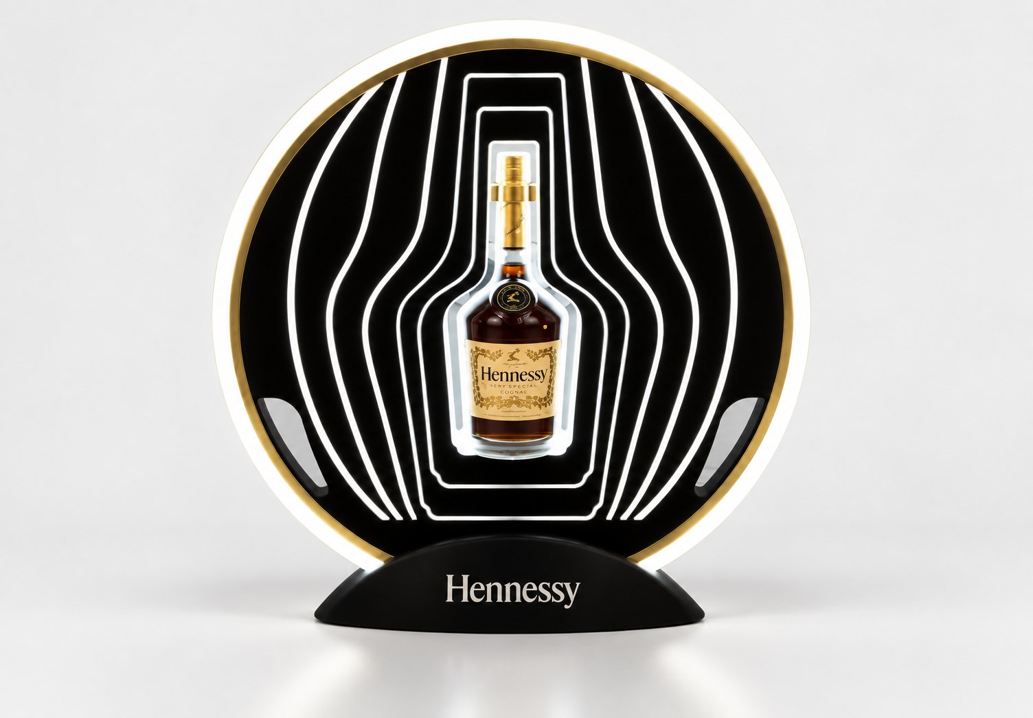 Hennessy circular LED presenter — Bottle Displays & Presenters