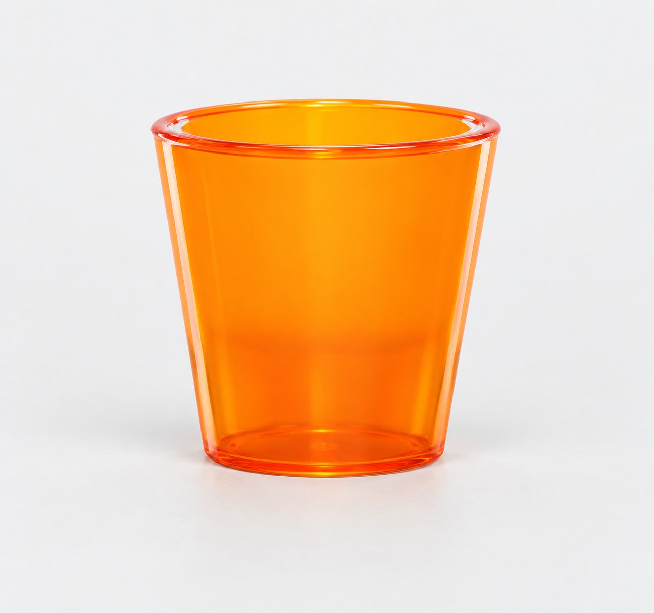 Orange edible shot cup — Drinkware