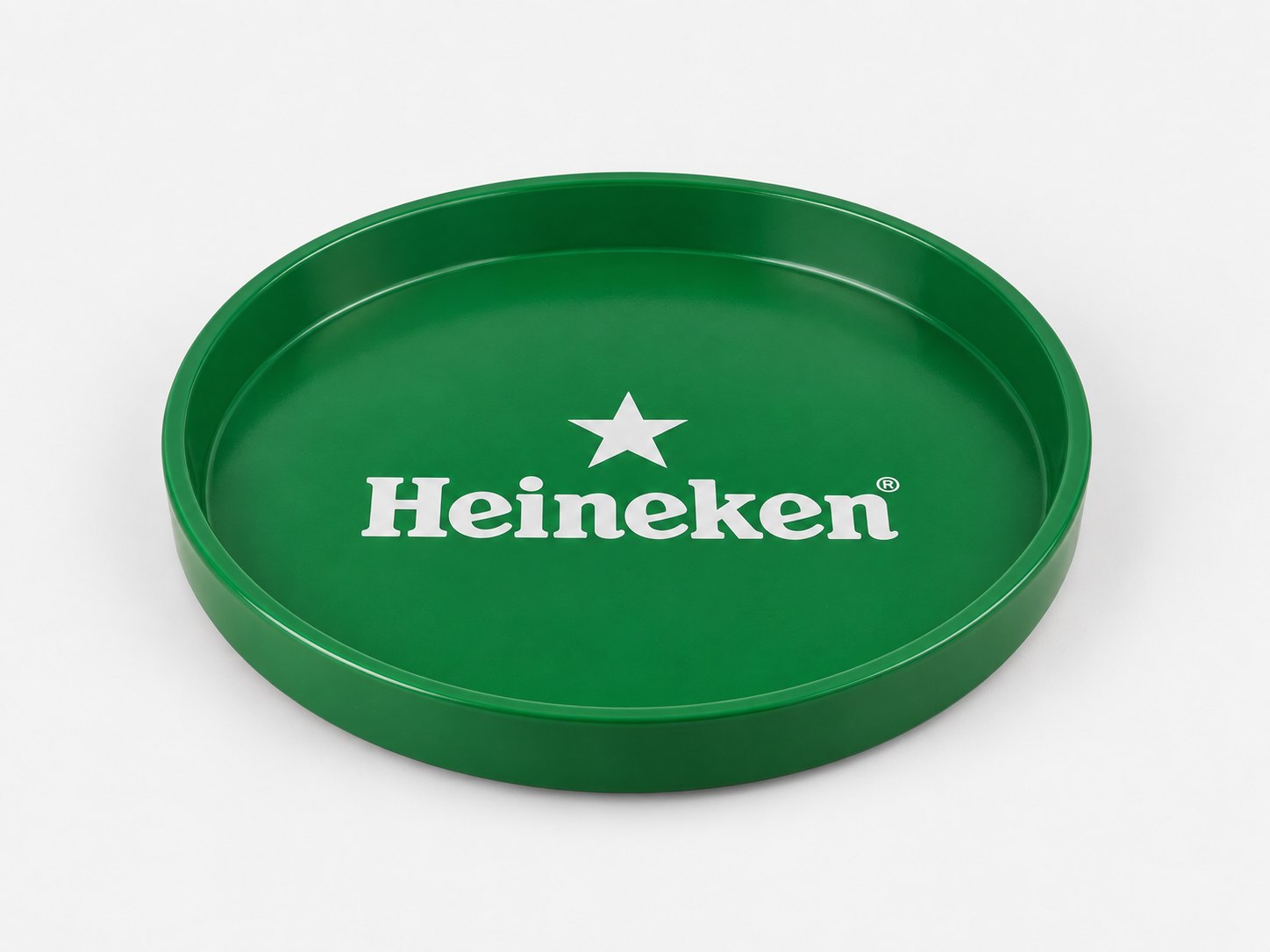 Heineken green round serving tray — Trays & Serving