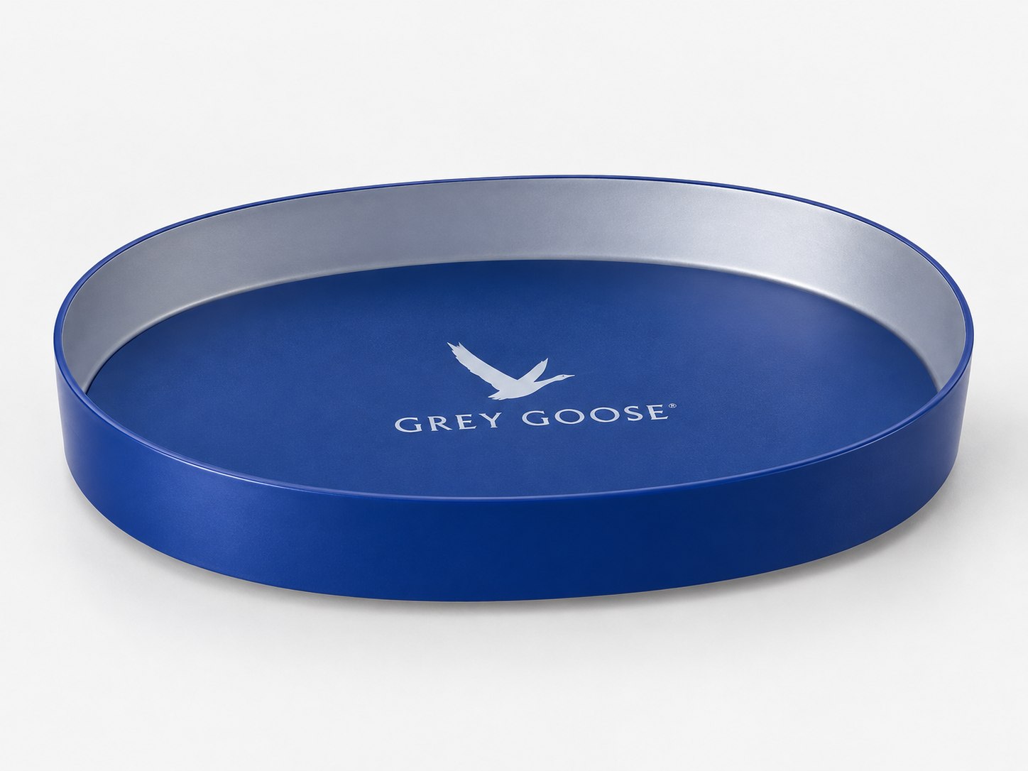 Grey Goose blue oval tray — Trays & Serving