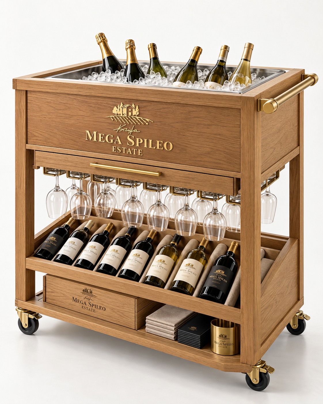 Mega Spileo — Wine service cart