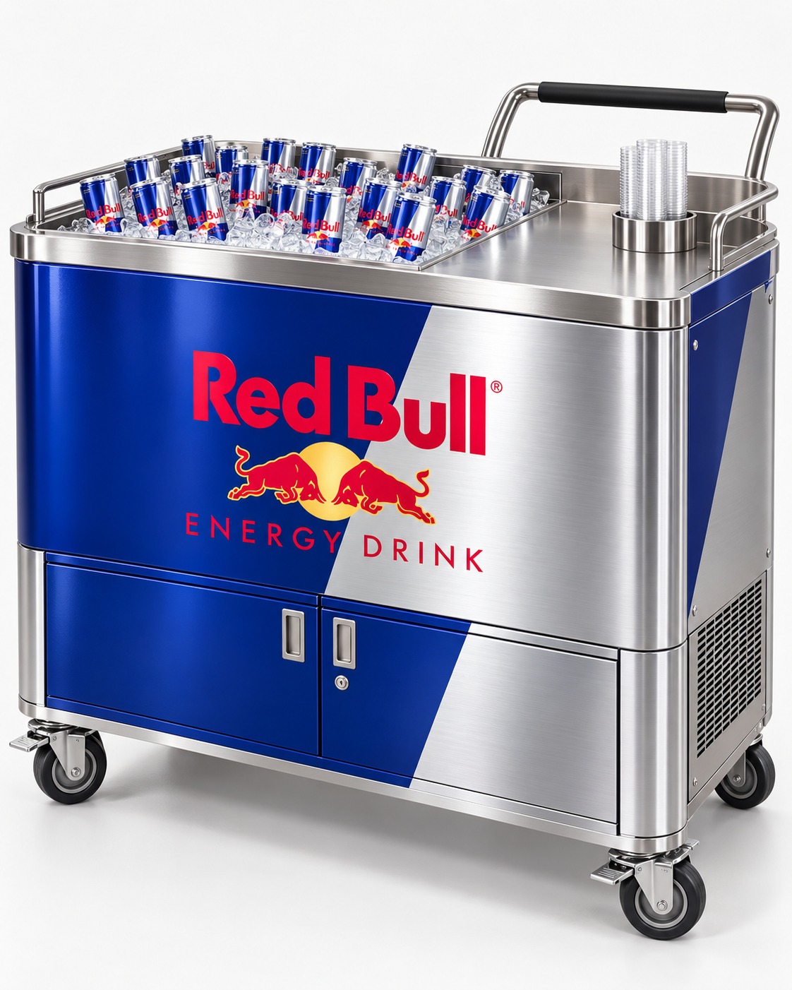 Red Bull — Cocktail preparation cart