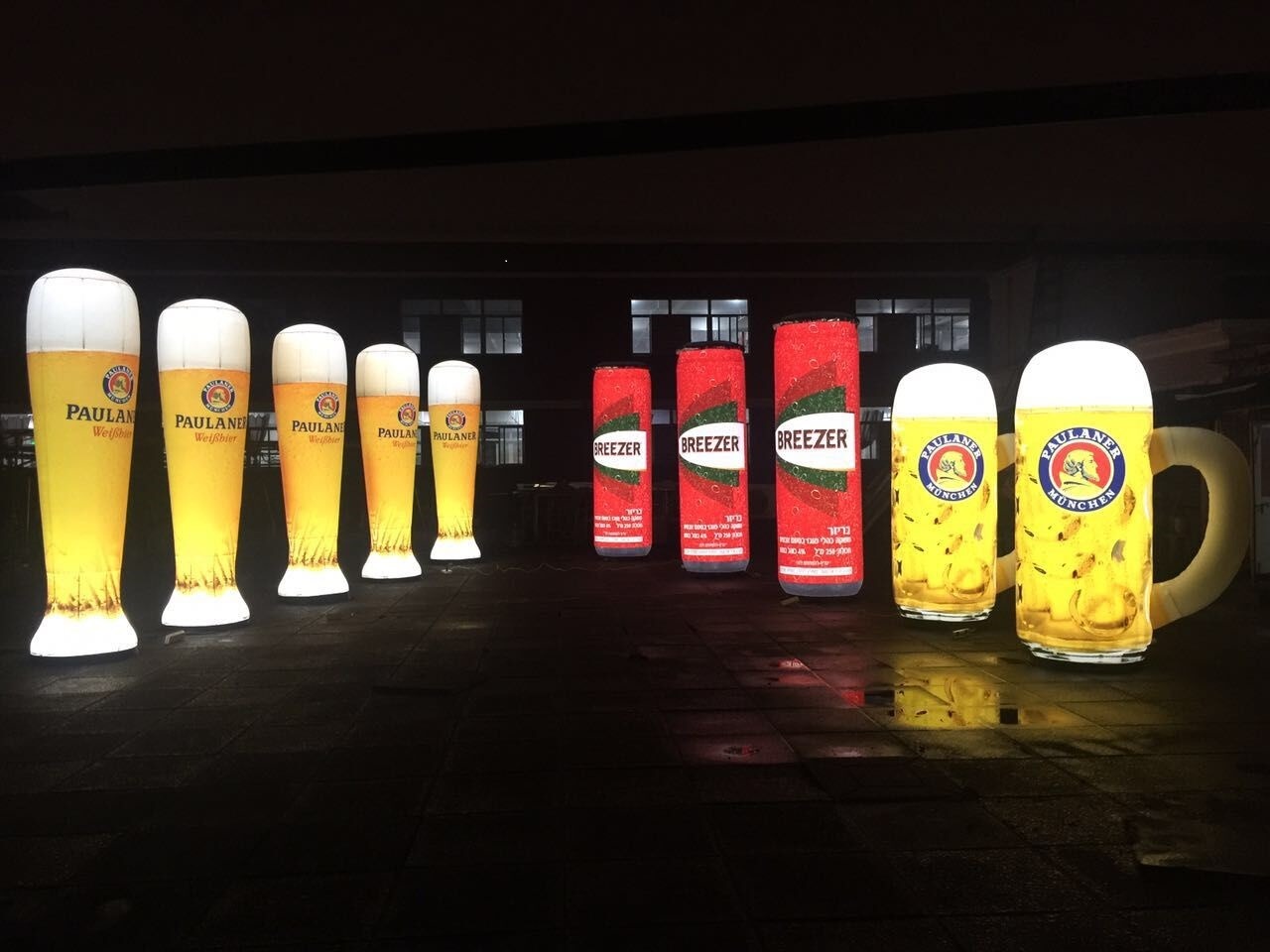 Multi-brand — Illuminated inflatable drink displays